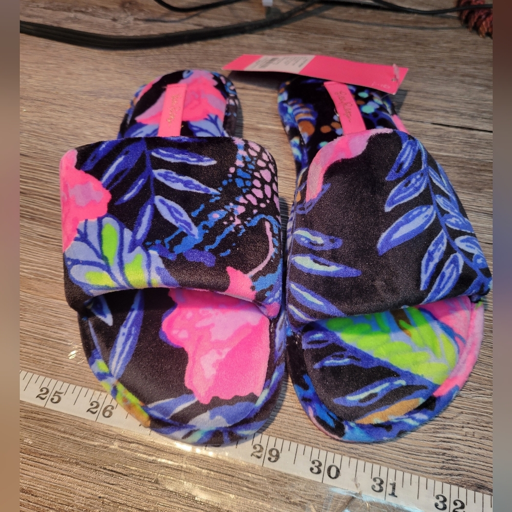 Lilly Pulitzer NWT Ladies Maritime Slippers ‎ Size 5/6